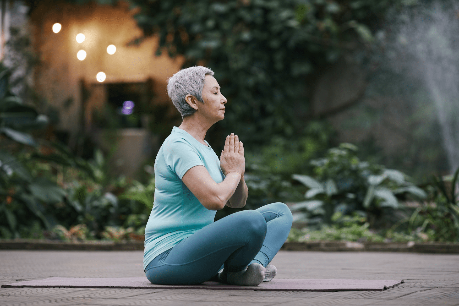 Woman doing yoga